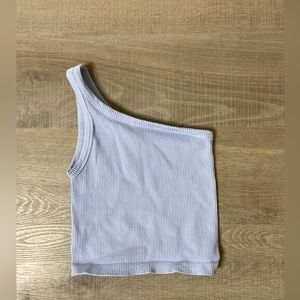 Cute Blue One Strap Tank